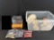 Longaberger assorted pottery, poker chips