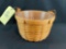 1993 Longaberger basket w/ insert and leather handles