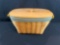 2001 Longaberger oval laundry basket w/ lid