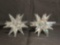 Swarovski Silver Crystal Star Candle Holders
