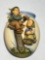 Goebel Hummel Boy and Girl Hanging Vase