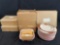 large lot of Longaberger Natures Garland dishes