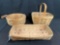 (3) 1980s Longaberger baskets
