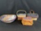 (4) Longaberger patriotic baskets