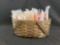 Longaberger basket filled w/ napkins