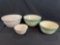 (4) assorted Longaberger bowls
