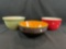 (3) assorted Longaberger bowls