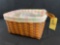 2012 Longaberger cake basket w/ cake saver