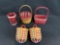 (5) Longaberger Christmas baskets