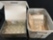 2 totes of Longaberger canning jars