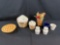 Longaberger cupcake baskets, pottery, etc