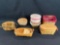 (7) small Longaberger baskets