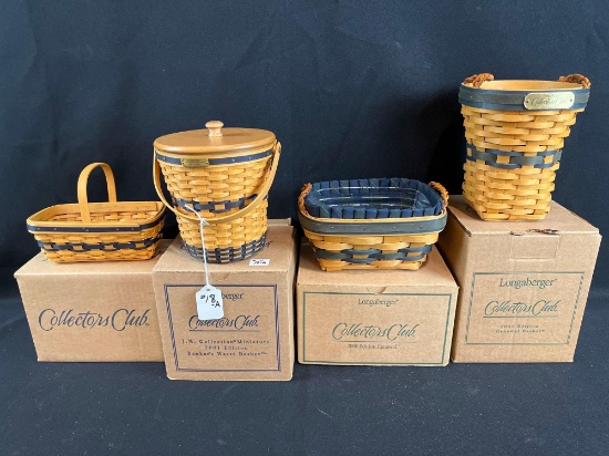 (4) Longaberger collectors club baskets