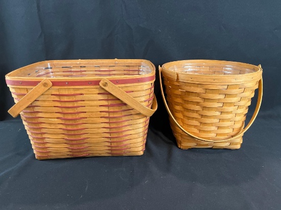 (2) Large Longaberger baskets