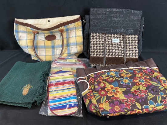 Longaberger purses, hand bags