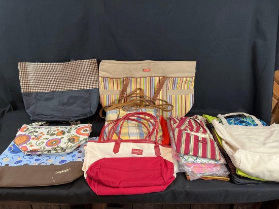 Longaberger hand bags, purses, aprons
