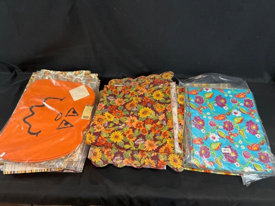 Longaberger placemats, table cloths