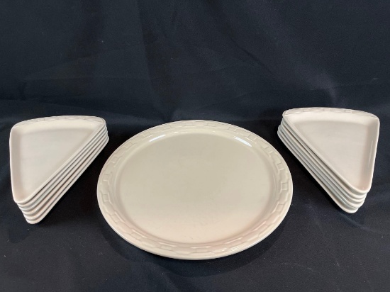 Longaberger pizza party dishes