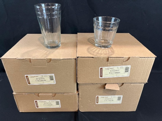 4 boxes of Longaberger tumblers