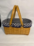 Longaberger Blue Ribbon Crafting Basket