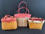 (3) Longaberger handbags