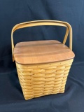 Signed Longaberger basket w/ lid