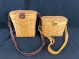 (2) Longaberger basket purses