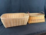 (2) large Longaberger baskets