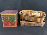 (3) Longaberger baskets