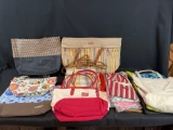 Longaberger hand bags, purses, aprons