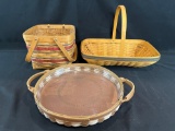 (3) Longaberger baskets