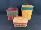(3) Longaberger baskets
