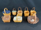 (8) small Longaberger baskets