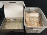 2 totes of Longaberger canning jars