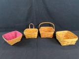 (4) Longaberger baskets
