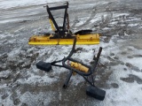 snow plow with truck attachment assembly