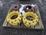 six tractor tire weights