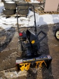 Yard machines 5.5hp snowblower, serviced, new tires, runs good