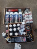 3 boxes of refinisher, cleaner, rubbing compound, & air freshener
