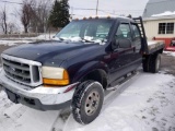 2000 Ford F350 super duty gas, runs, rebuilt salvage title, title shows exempt from milage