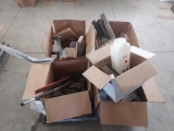 Pallet load of assorted parts, STIHL, tubing, etc.