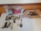 Cookie cutters, desk items, souvenir spoons, one sterling spoon