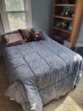 Full size mattress and box spring on hollywood frame