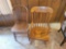 Nichols and Stone youth stenciled rocker and antique plank bottom chair