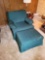Flexsteel upholstered chair with ottoman