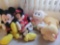 Mickey and Minnie mouse, Pooh and other stuffed animals