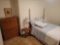 2 Piece full size bedroom suite, poster bed with mattress and box spring and 7 drawer chest