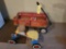 Rodeo wagon red wagon and playskool wood ride on car