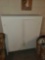 White painted 2 door flat wall cupboard