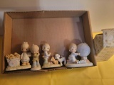Box of assorted loose Precious moment figurines